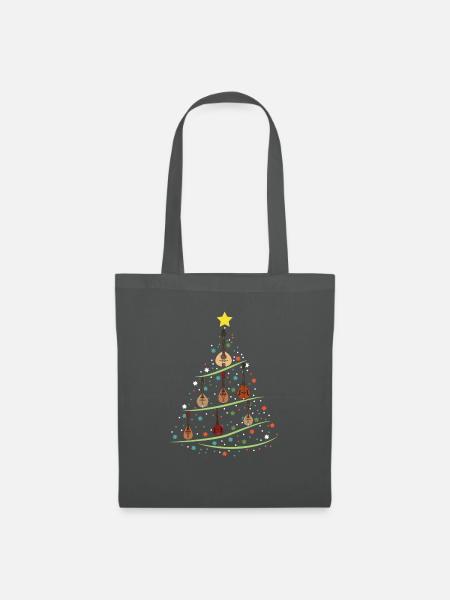 Mandoline Weihnachtsbaum - Stoffbeutel - Graphite
