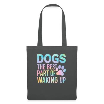 Cadeaux de grand-mère pour chien - Sac en tissu - gris graphite - Devant