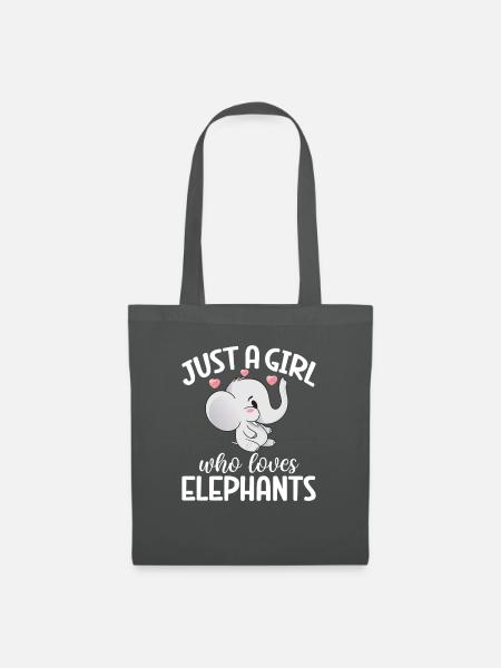 Elephant Lovers Gifts - Stoffbeutel - Graphite