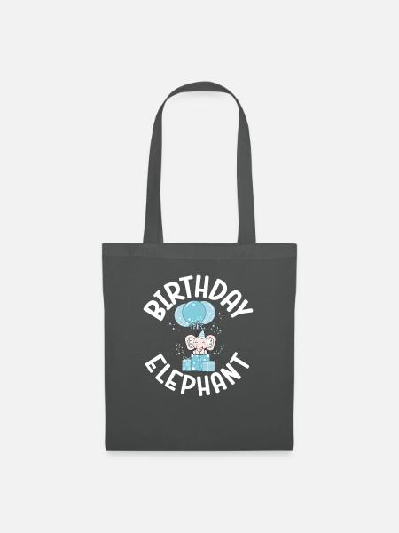 Elephant Lovers Gifts - Stoffbeutel - Graphite