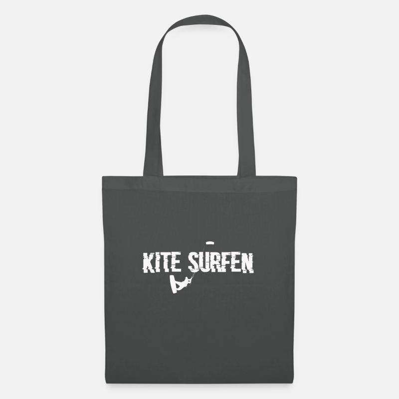 Kitesurfen Kitesurfing Kitesurfer Geschenk Gift - Stoffbeutel - Graphite