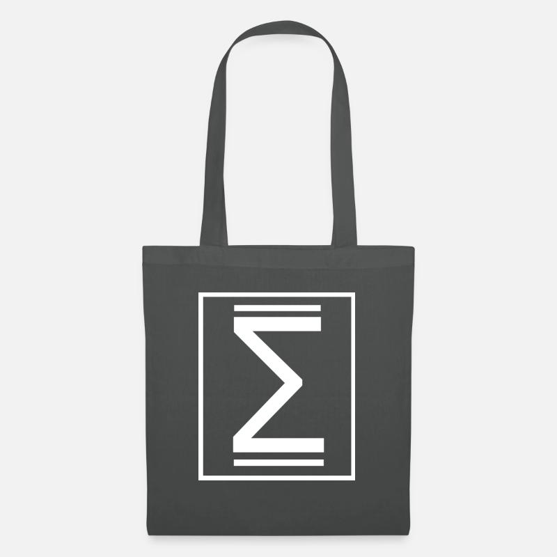 Sigma Summe - Stoffbeutel - Graphite