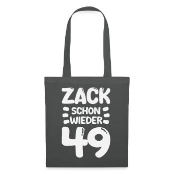 Zack 49 again! Birthday - Tote Bag - graphite grey - Front