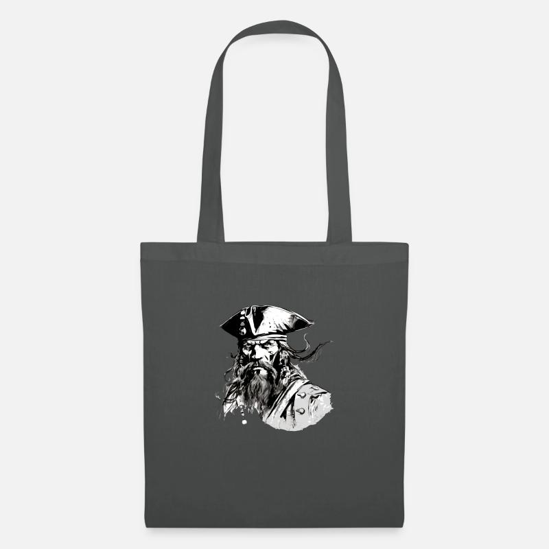 Jack der Pirat - Stoffbeutel - Graphite