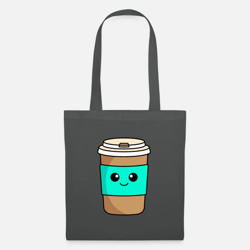 Coffee to go Comic - Stoffbeutel - Graphite