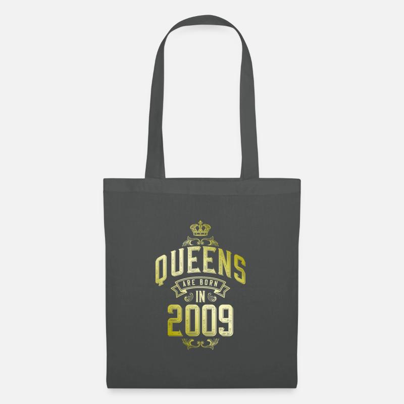 Queens born in 2009 - Stoffbeutel - Graphite
