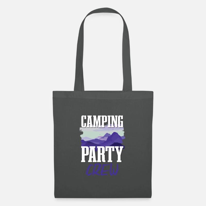 Camping Party Crew - Stoffbeutel - Graphite