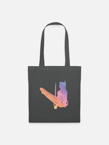 Gymnastics Silhouette - Stoffbeutel - Graphite
