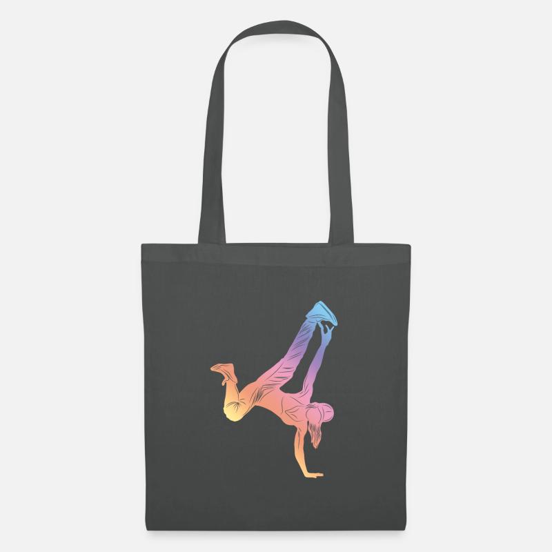Gymnastic Silhouette - Stoffbeutel - Graphite