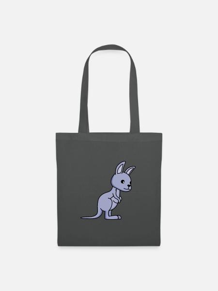 Kangaroo Comic - Stoffbeutel - Graphite