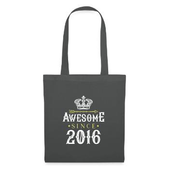 2016 awesome since - Stoffbeutel - Graphite - Vorne
