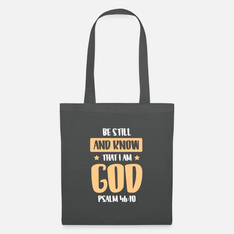 gott bibel - Stoffbeutel - Graphite