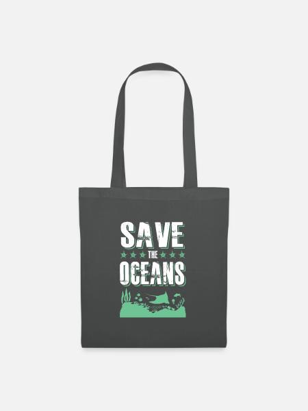 save the ocean - Stoffbeutel - Graphite