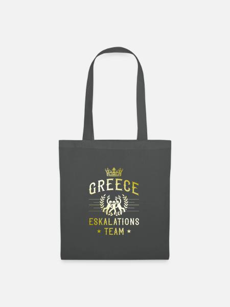 Greece Eskalation - Stoffbeutel - Graphite