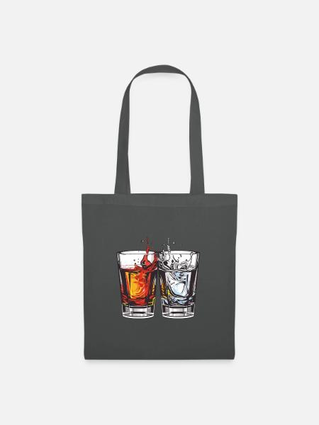 Tequila Glas - Stoffbeutel - Graphite