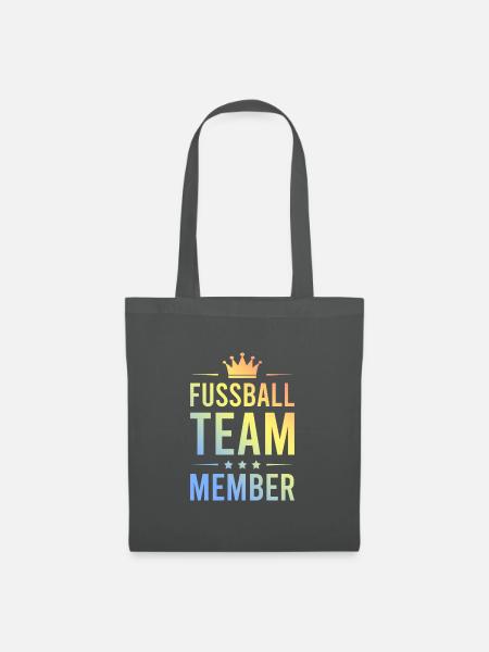 Fussball Team Bunt - Stoffbeutel - Graphite
