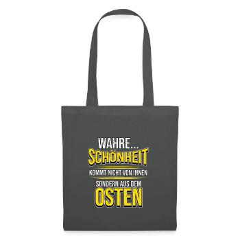 Osten Spruch Lustig DDR Mauerfall Berlin Geschenk - Stoffbeutel - Graphite - Vorne