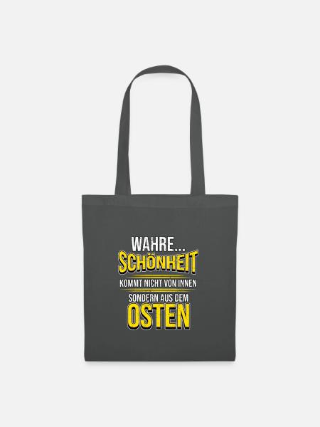 Osten Spruch Lustig DDR Mauerfall Berlin Geschenk - Stoffbeutel - Graphite