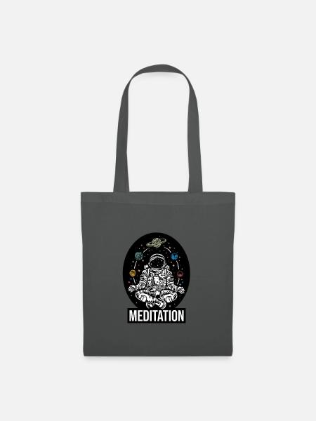 Astronaut Universum Weltraum Kosmos Milchstraße - Stoffbeutel - Graphite