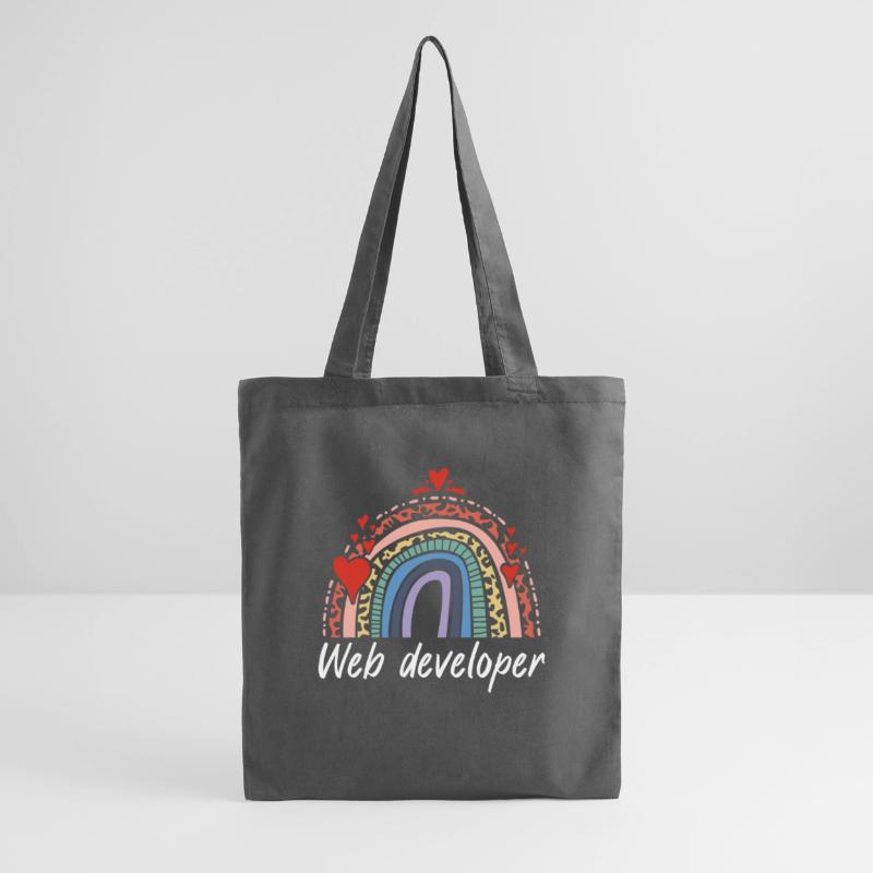 Rainbow Web Developer Programmer Stoffbeutel