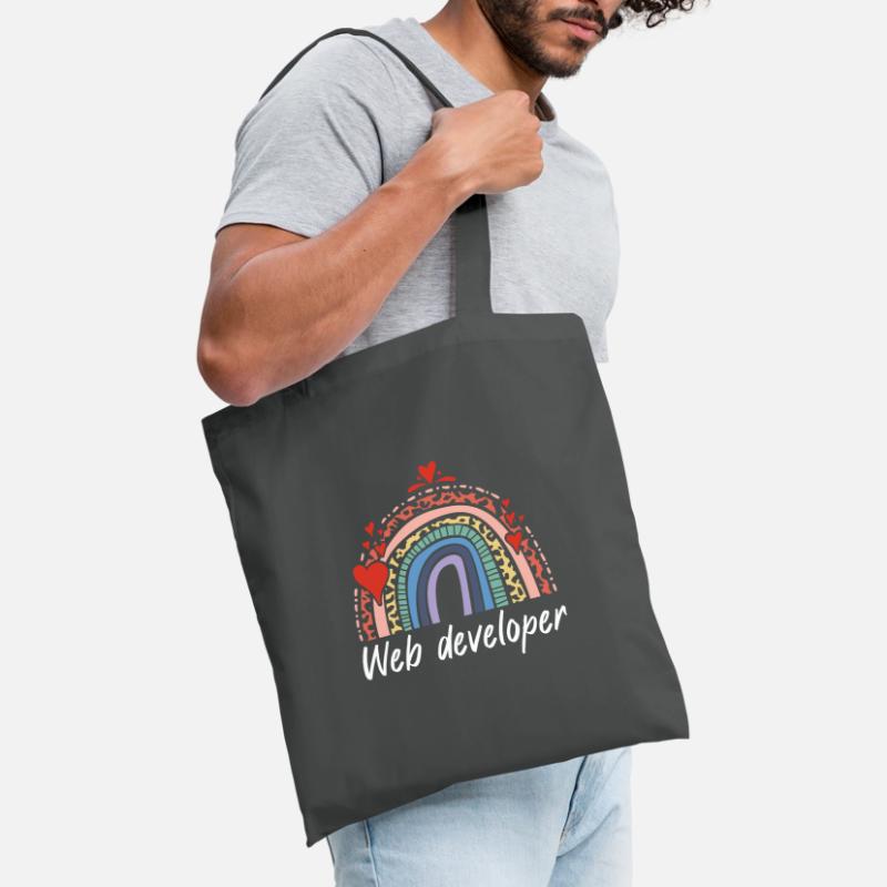 Rainbow Web Developer Programmer Stoffbeutel
