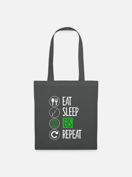 Sleep Geographic Information Science - Stoffbeutel - Graphite