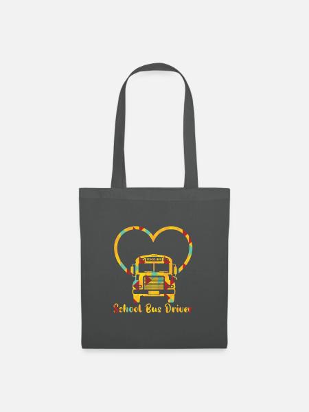 Heart School Bus Drivers - Stoffbeutel - Graphite