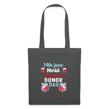 World Blood Donor Day - Stoffbeutel - Graphite - Vorne