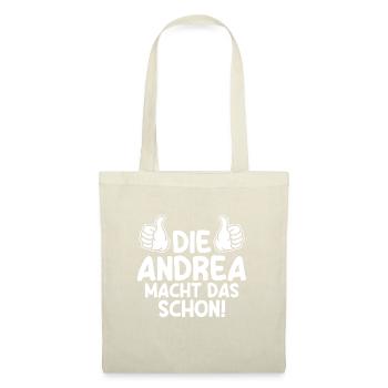 Andrea - Stoffbeutel - Natur - Vorne