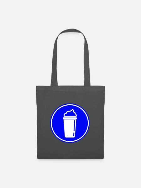 Kaffee Icon - Stoffbeutel - Graphite