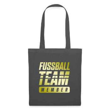 Équipe de football - Sac en tissu - gris graphite - Devant