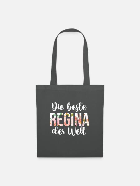 Vorname Regina - Stoffbeutel - Graphite