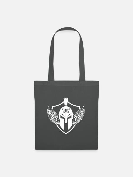 sparta helm wappen - Stoffbeutel - Graphite