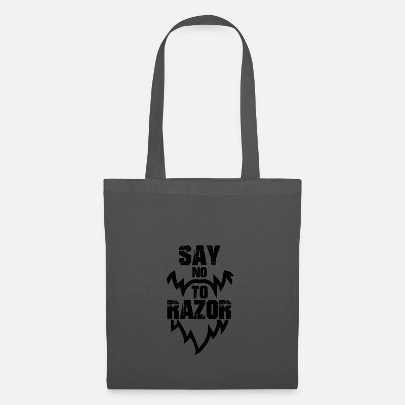 Beard Beard bearded beard mustache schnauzer - Tote Bag - graphite grey