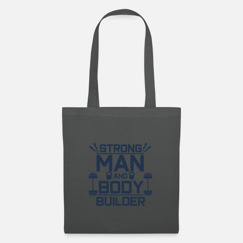 Bodybuilder - Stoffbeutel - Graphite