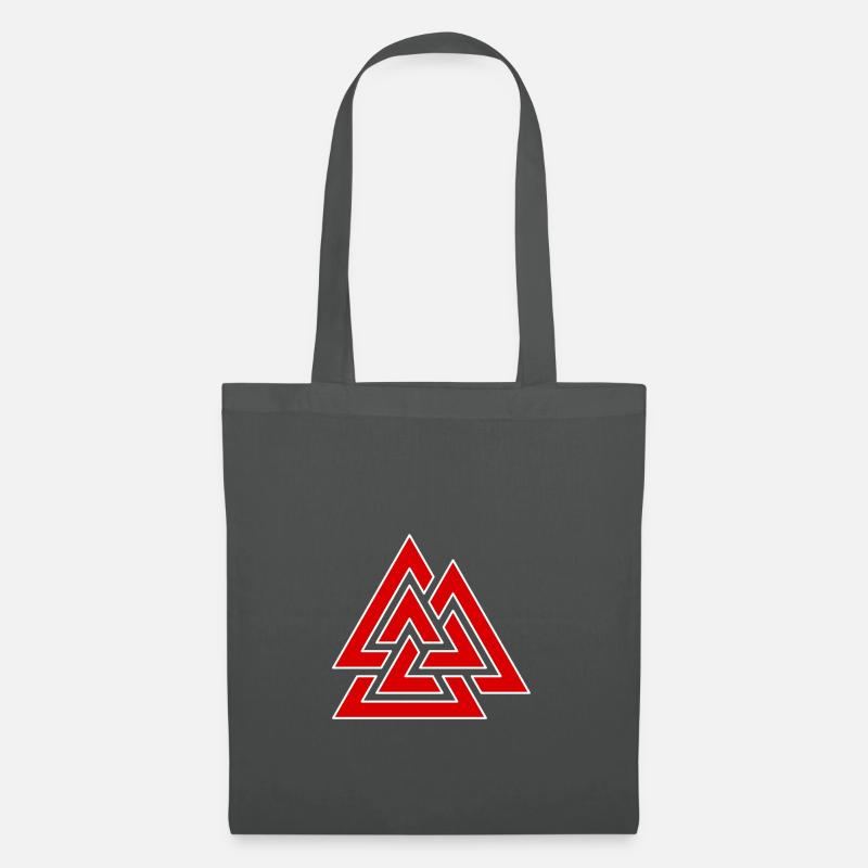 valknut weiß - Stoffbeutel - Graphite