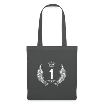 1 couronne de nombres - Sac en tissu - gris graphite - Devant