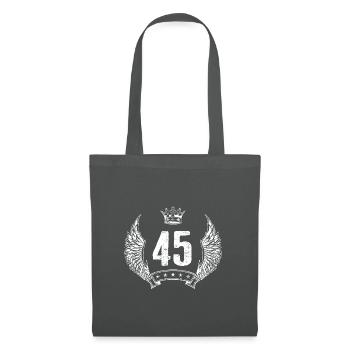 45 Number crown - Tote Bag - graphite grey - Front