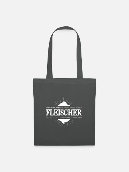 Fleischer Beruf - Stoffbeutel - Graphite