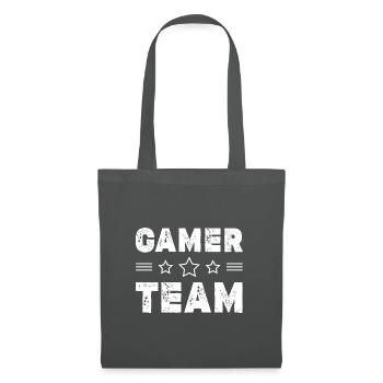 Gamer Team - Stoffbeutel - Graphite - Vorne