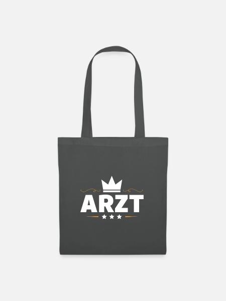Arzt Beruf - Stoffbeutel - Graphite