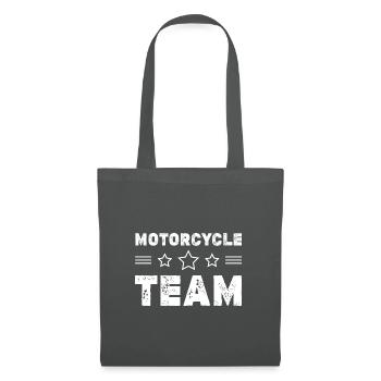 Motorcycle Team - Tote Bag - graphite grey - Front