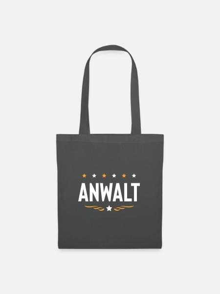 Anwalt Beruf - Stoffbeutel - Graphite