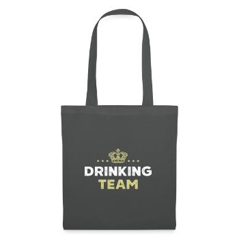 Drinking Team - Stoffbeutel - Graphite - Vorne