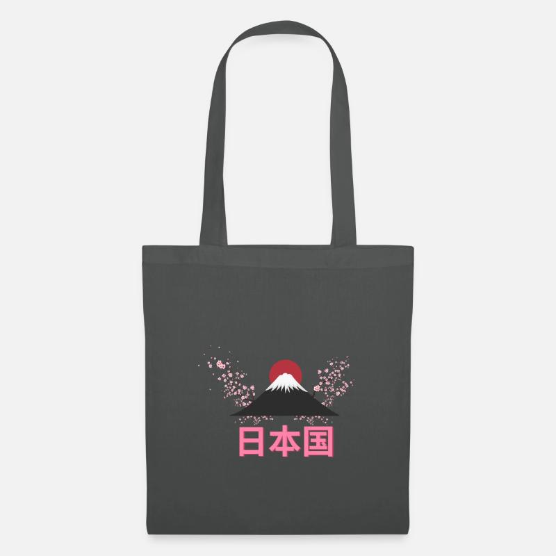 日本国 japan - Stoffbeutel - Graphite