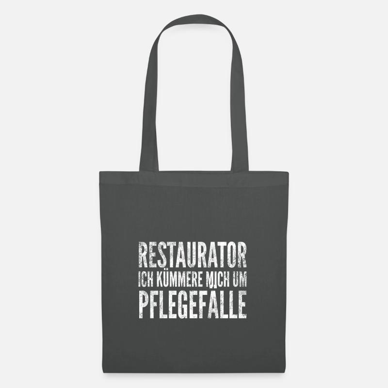 Restaurator ich kümmere mich um Pflegefälle - Stoffbeutel - Graphite