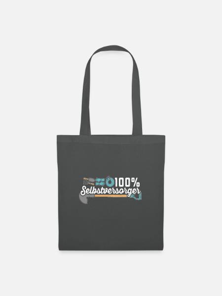Kleingarten anfänger 100 % Selbstversorger - Stoffbeutel - Graphite