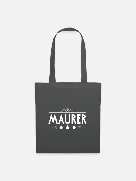 Maurer Beruf - Stoffbeutel - Graphite