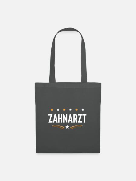Zahnarzt Beruf - Stoffbeutel - Graphite