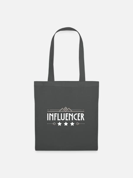 Influencer Beruf - Stoffbeutel - Graphite